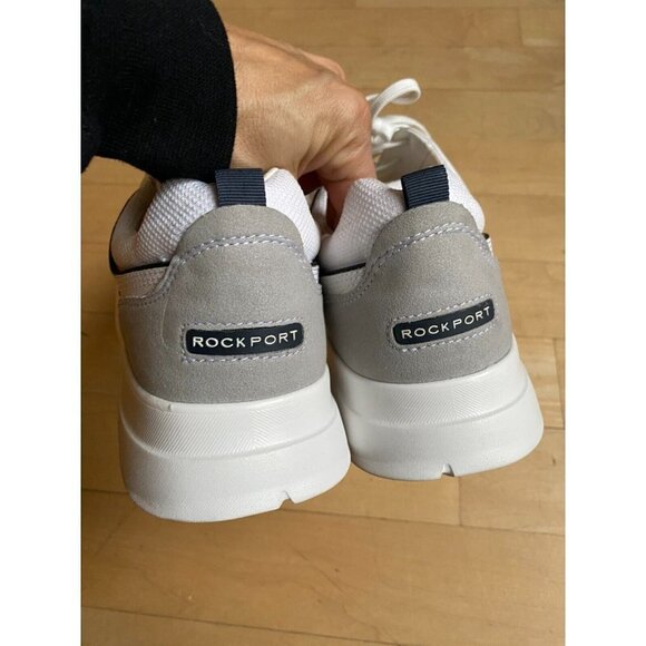 ROCKPORT Truflex "Clayden" Lace Up Sneaker Men Sz 11.5 White - Picture 4 of 9